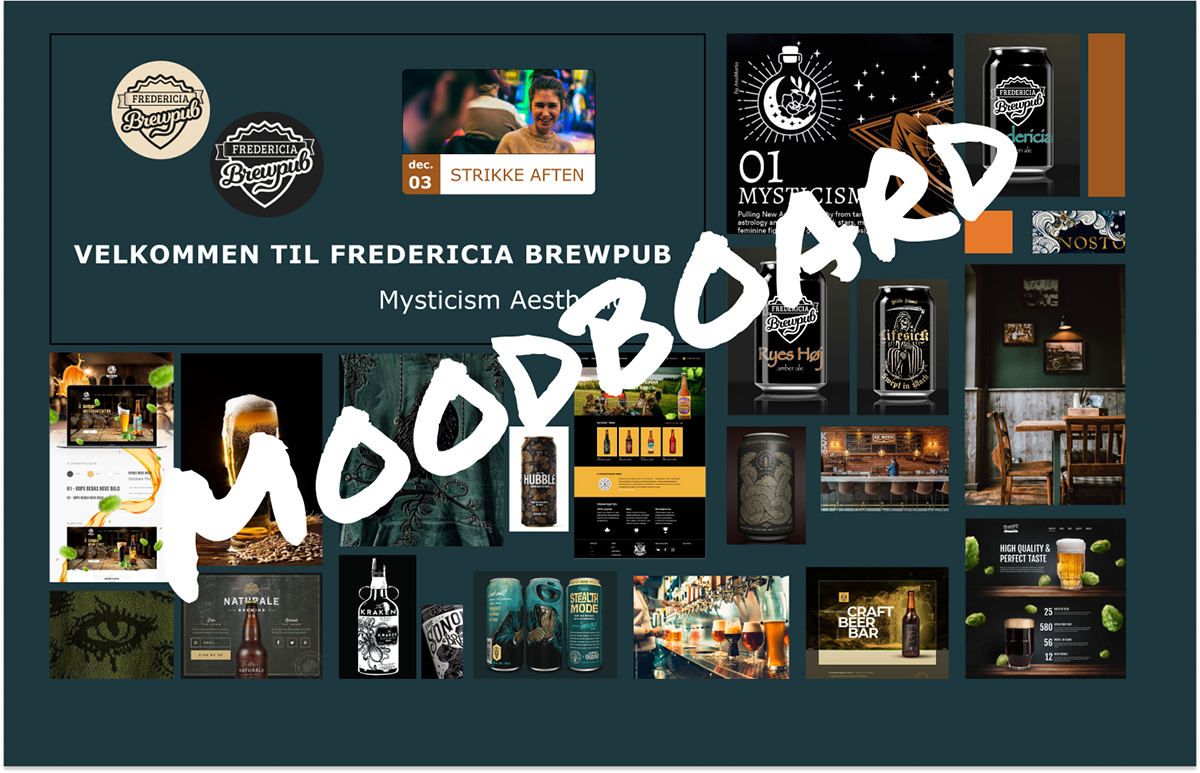 Logo-skitser for Fredericia Brewpub